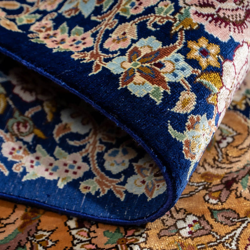 Perser Rug - Ghom - 91 x 62 cm - dark blue