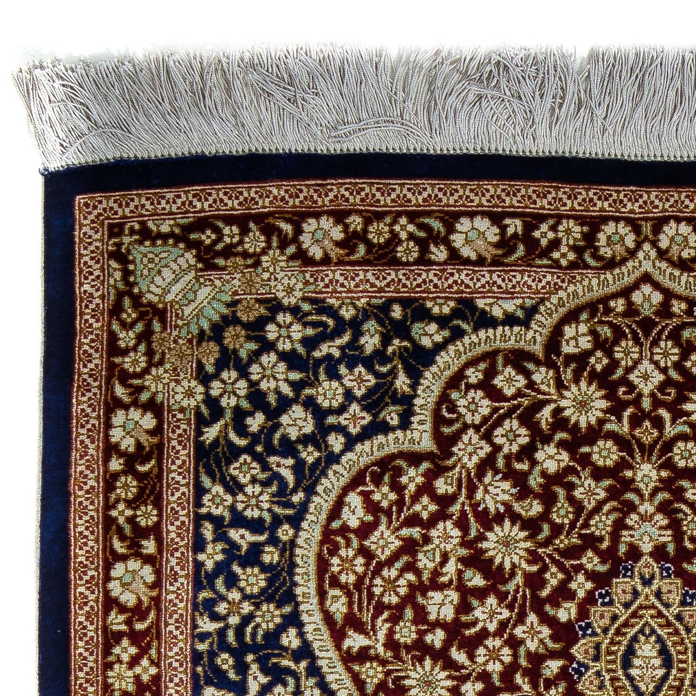 Qom Rug 93x60cm - Persian Rugs