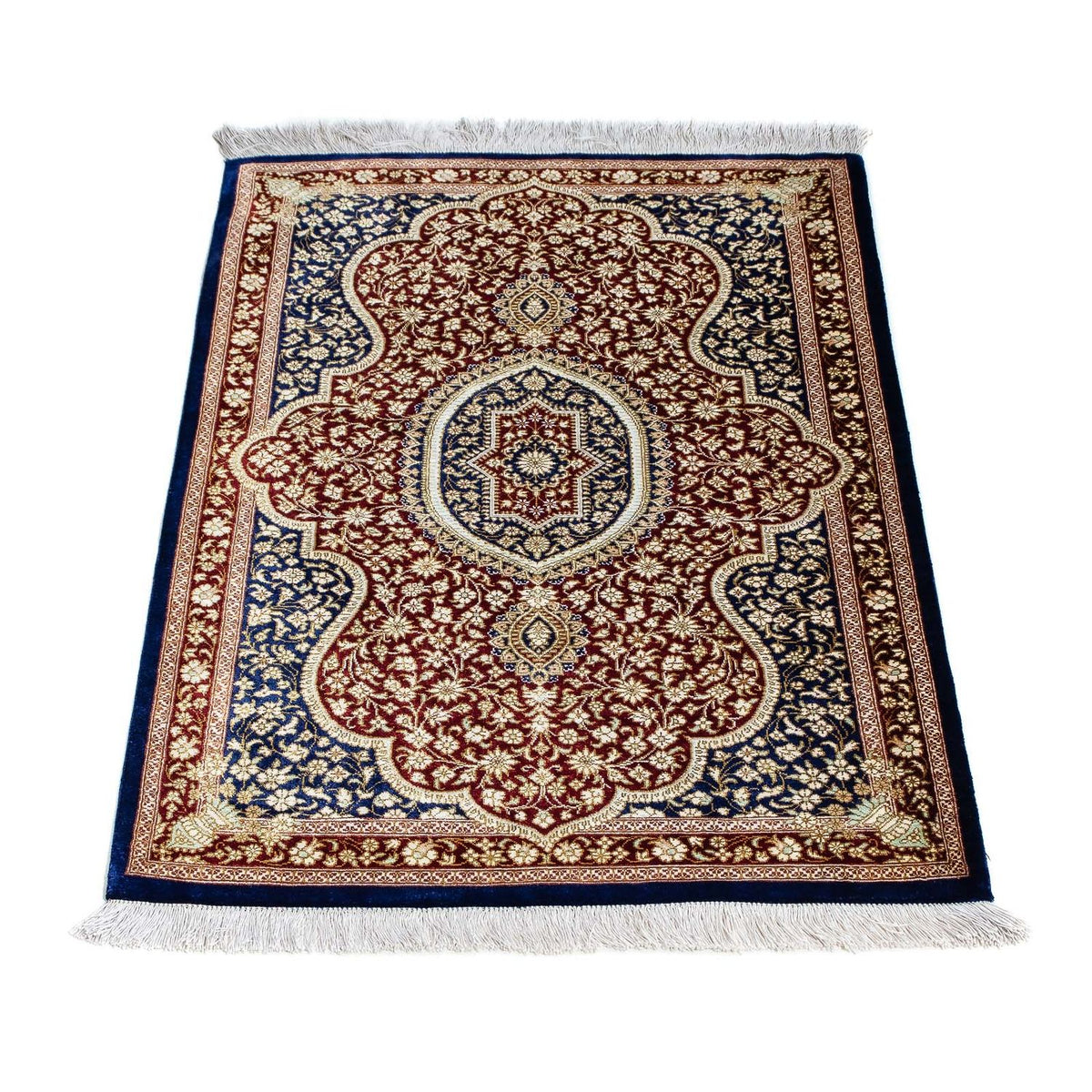 Perser Rug - Ghom - 93 x 60 cm - dark blue