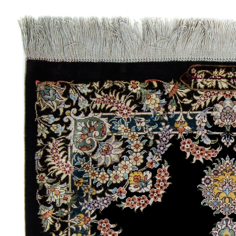 Perser Rug - Ghom - 89 x 59 cm - dark blue