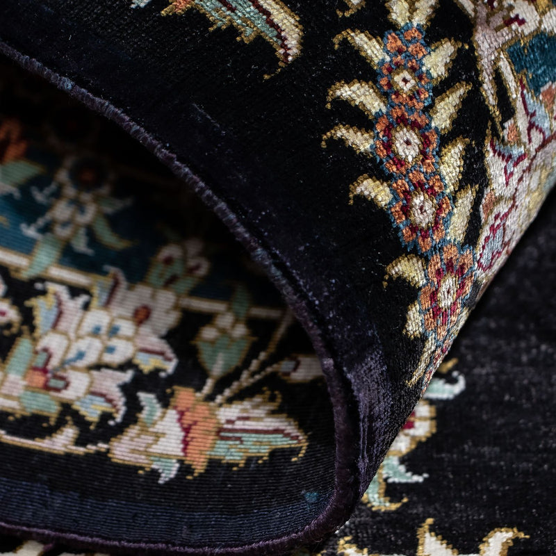 Perser Rug - Ghom - 89 x 59 cm - dark blue