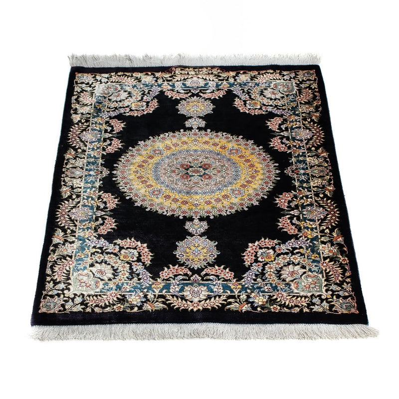 Perser Rug - Ghom - 89 x 59 cm - dark blue