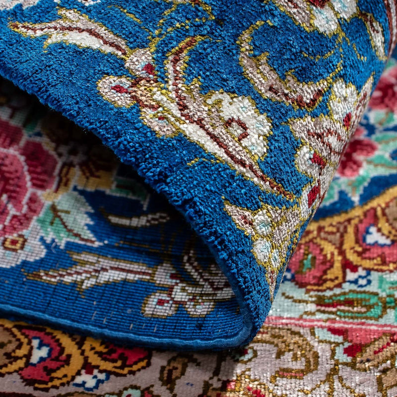 Perser Rug - Ghom - 80 x 55 cm - dark blue