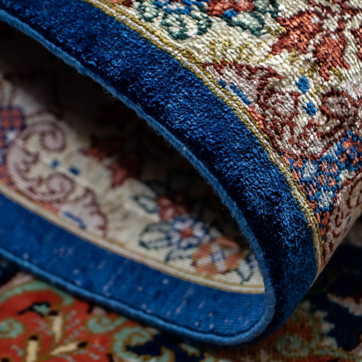 Perser Rug - Ghom - 78 x 55 cm - dark blue