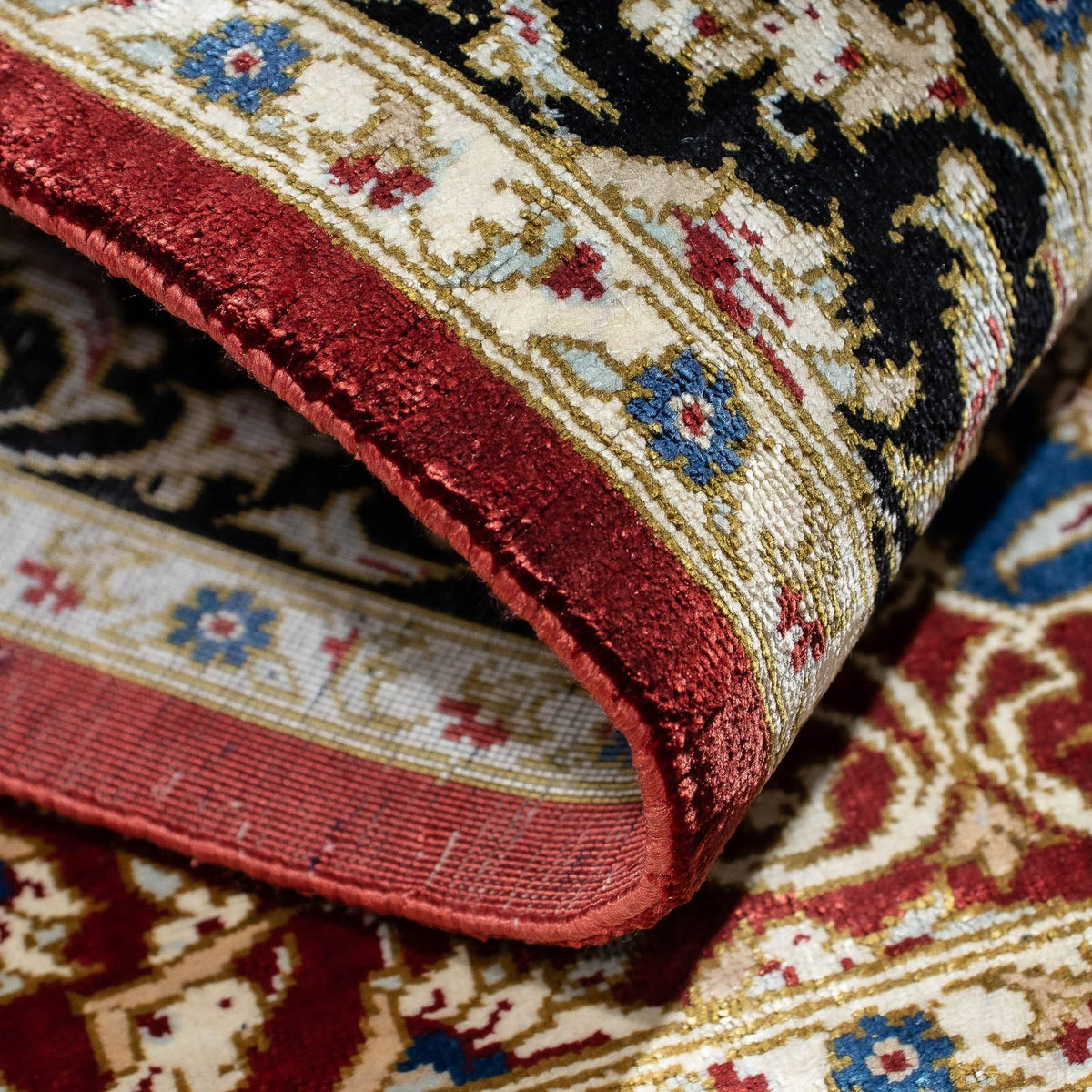 Perser Rug - Ghom - 81 x 55 cm - dark red