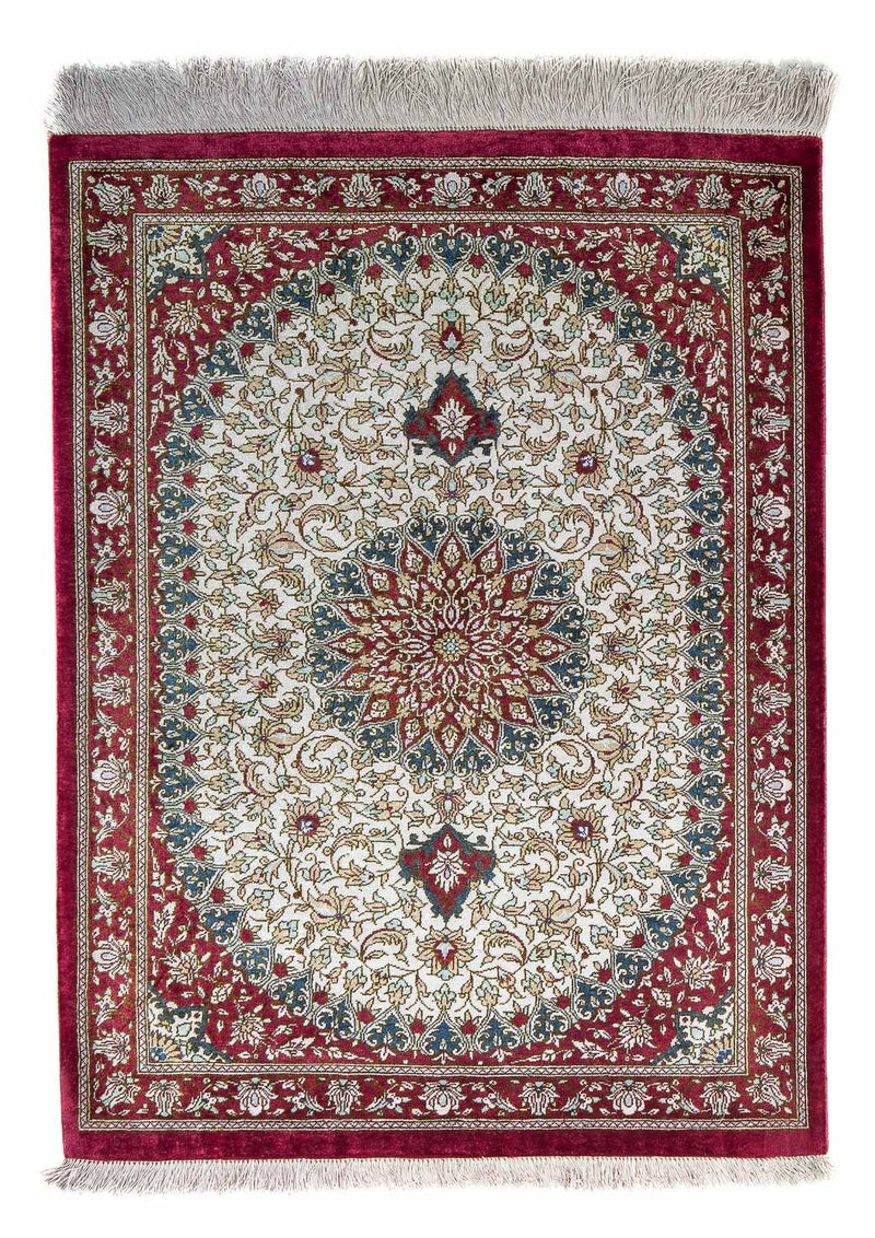 Perser Rug - Ghom - 78 x 60 cm - dark red