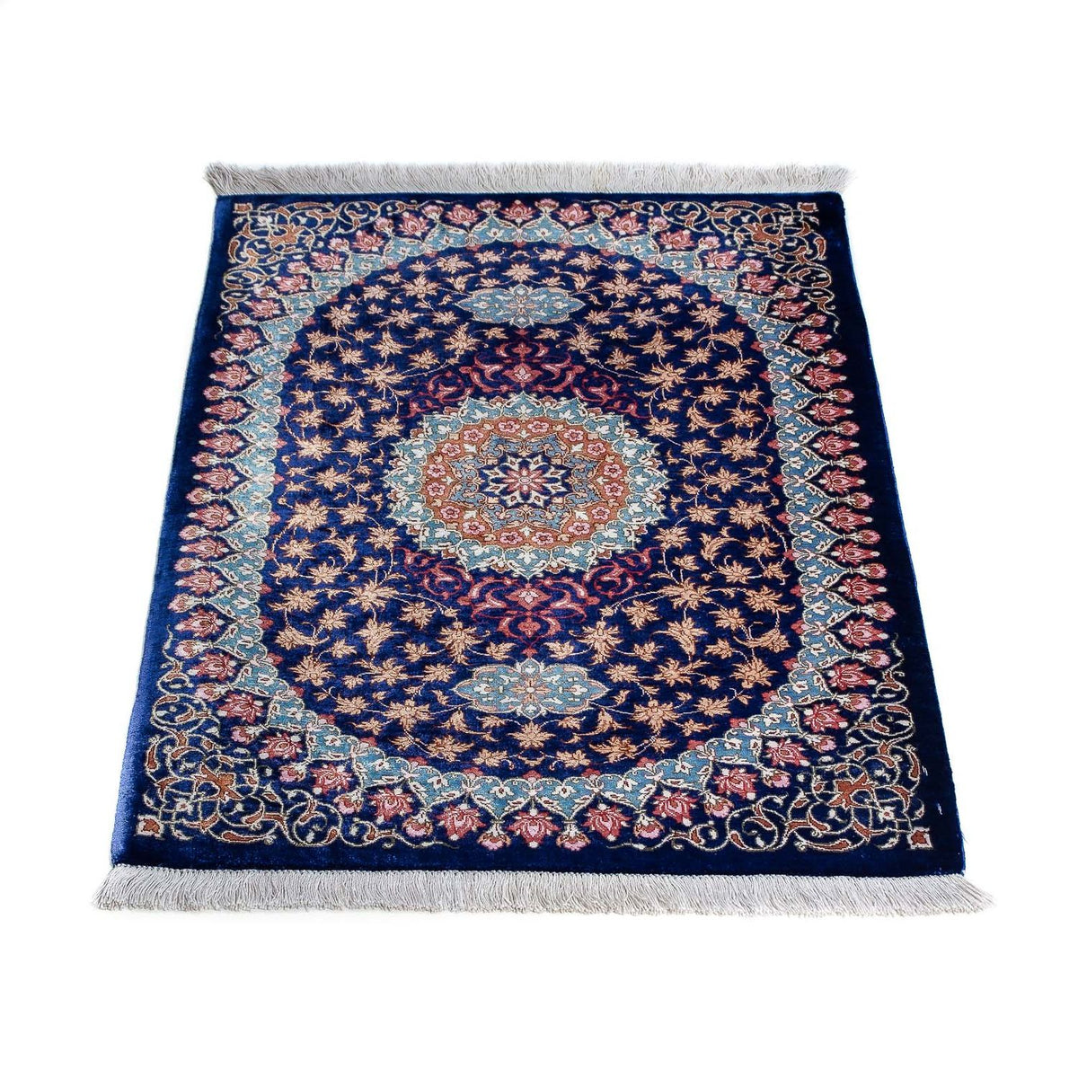 Perser Rug - Ghom - 80 x 55 cm - dark blue
