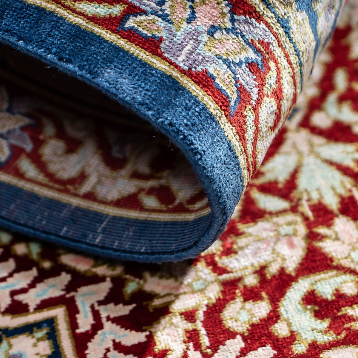 Perser Rug - Ghom - 83 x 53 cm - dark blue