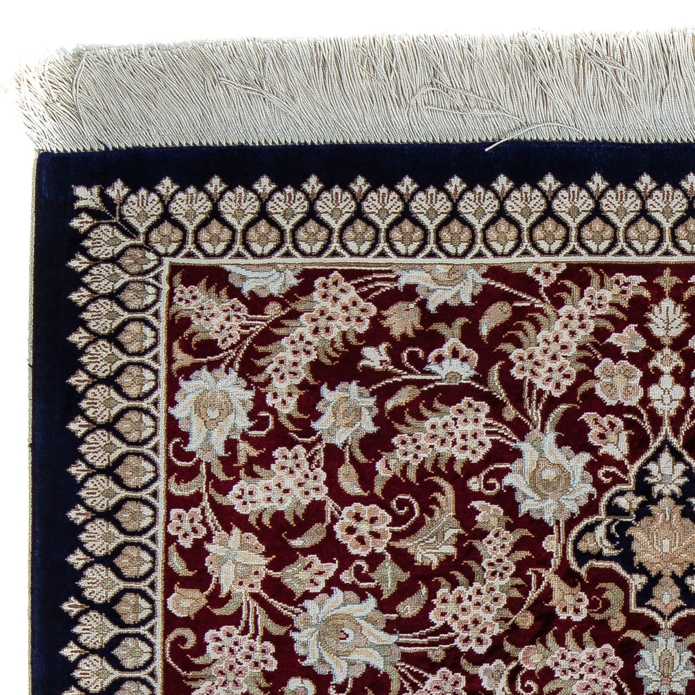 Qom Rug 85x58cm - Persian Rugs