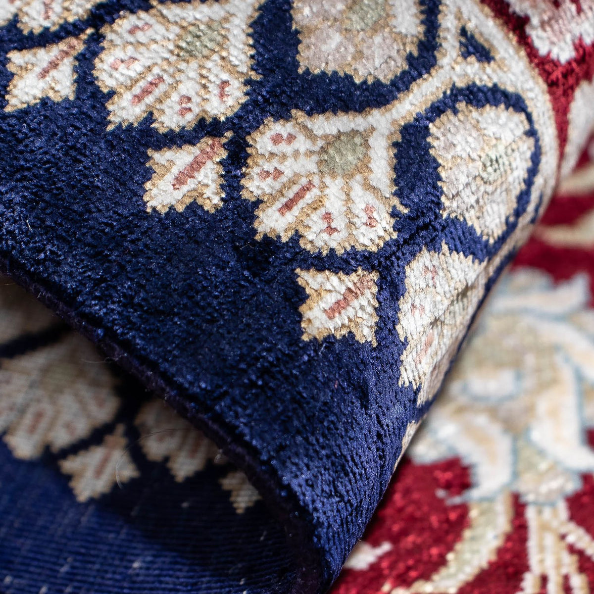 Perser Rug - Ghom - 85 x 58 cm - dark blue