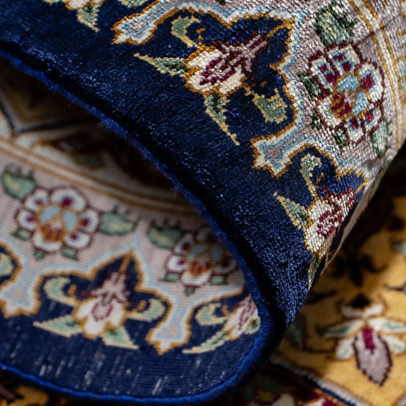 Perser Rug - Ghom - 87 x 59 cm - dark blue