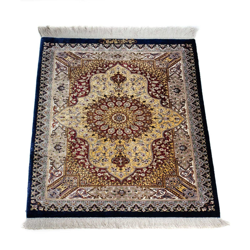 Perser Rug - Ghom - 87 x 59 cm - dark blue