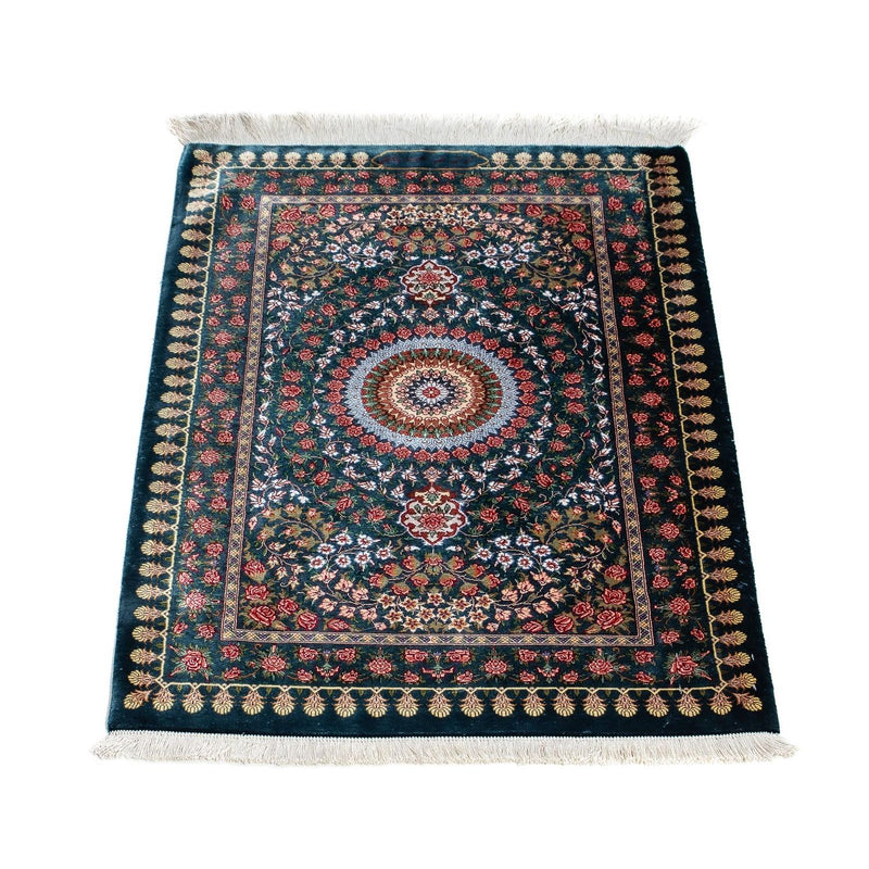 Perser Rug - Ghom - 93 x 60 cm - dark blue