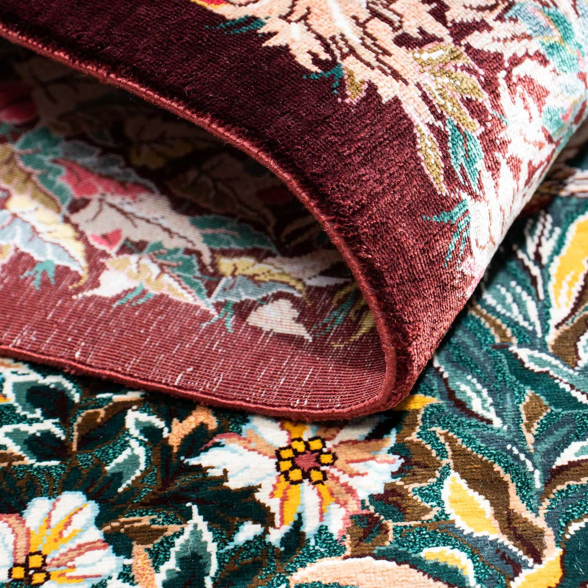 Perser Rug - Ghom - 120 x 78 cm - dark red