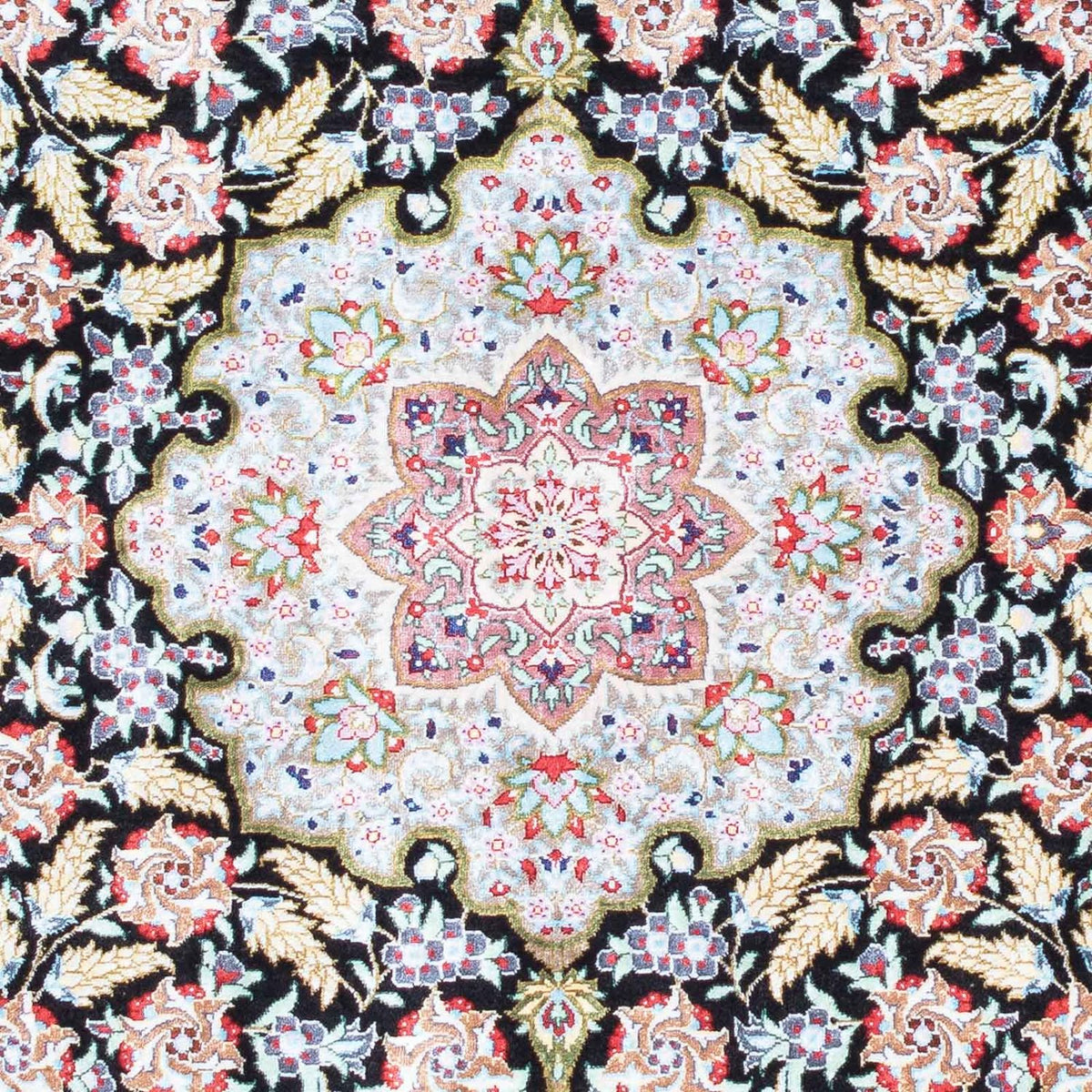 Perser Rug - Ghom - 124 x 79 cm - dark blue