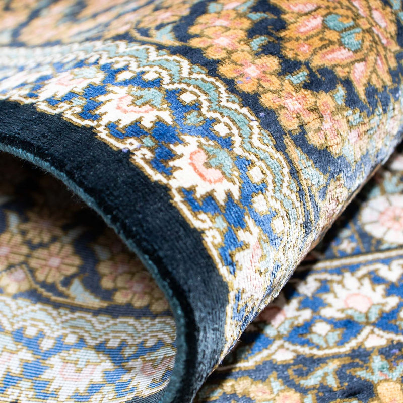 Perser Rug - Ghom - 118 x 80 cm - dark blue