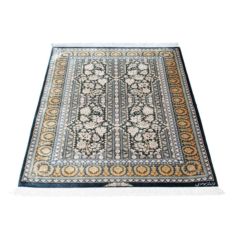 Perser Rug - Ghom - 118 x 80 cm - dark blue