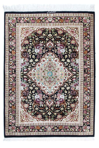 Perser Rug - Ghom - 114 x 80 cm - dark blue