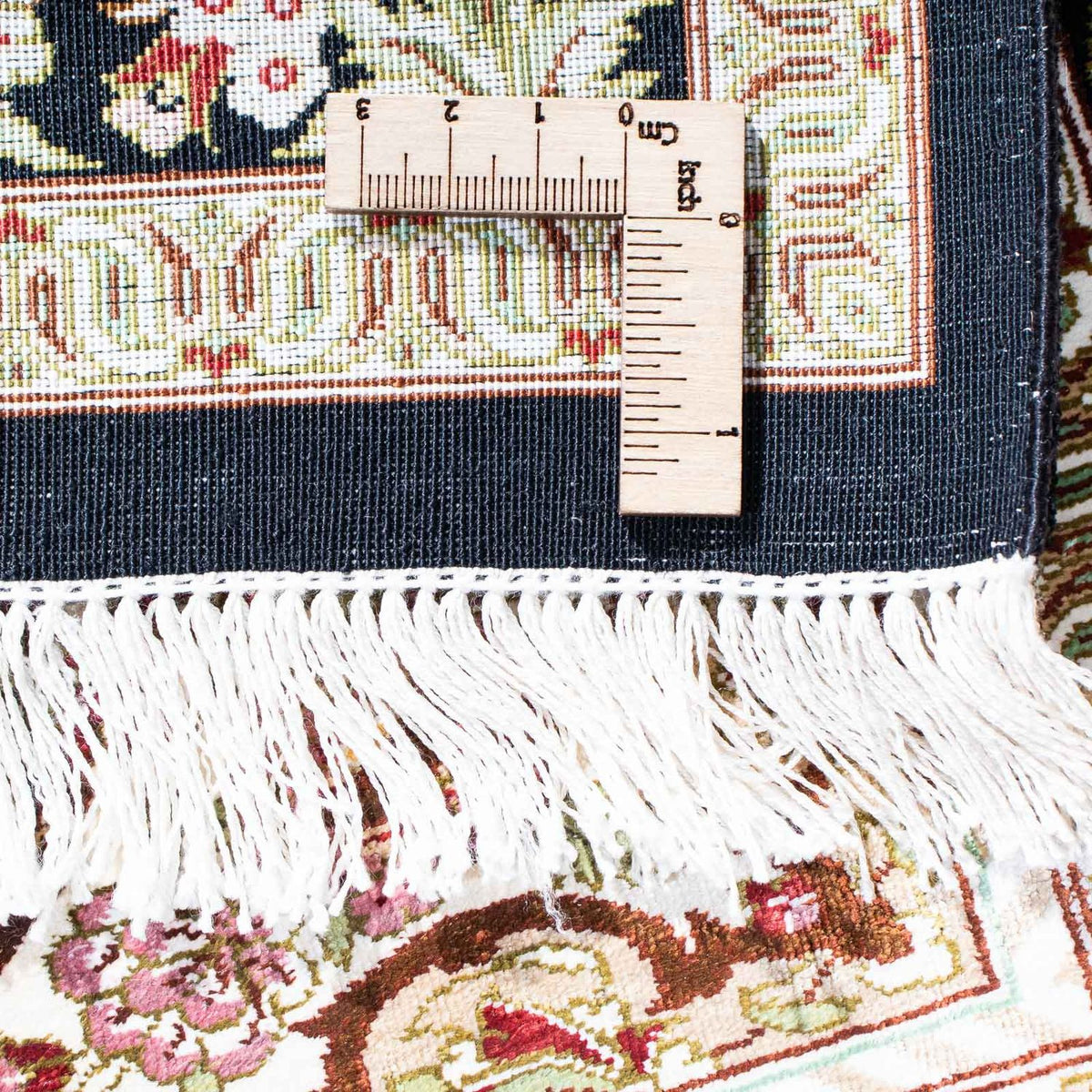 Perser Rug - Ghom - 114 x 80 cm - dark blue