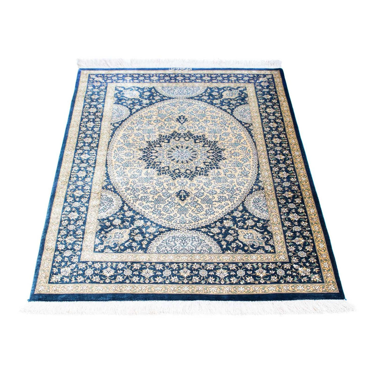 Perser Rug - Ghom - 111 x 73 cm - blue