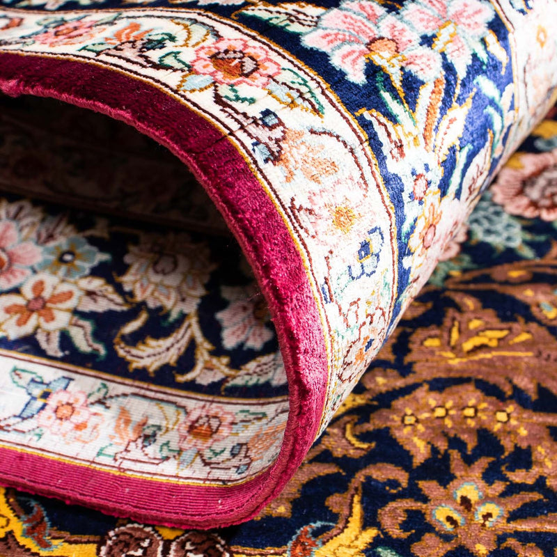 Perser Rug - Ghom - 119 x 79 cm - dark red