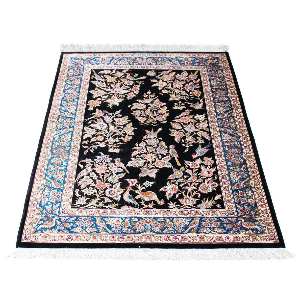 Perser Rug - Ghom - 118 x 77 cm - dark red
