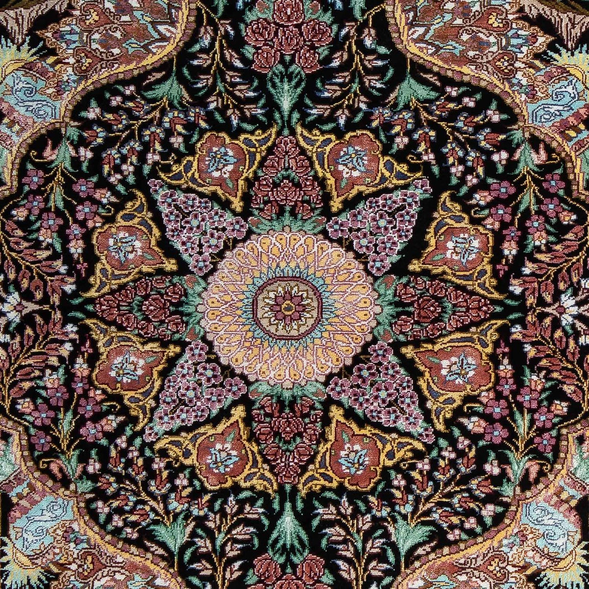 Perser Rug - Ghom - 85 x 61 cm - dark blue