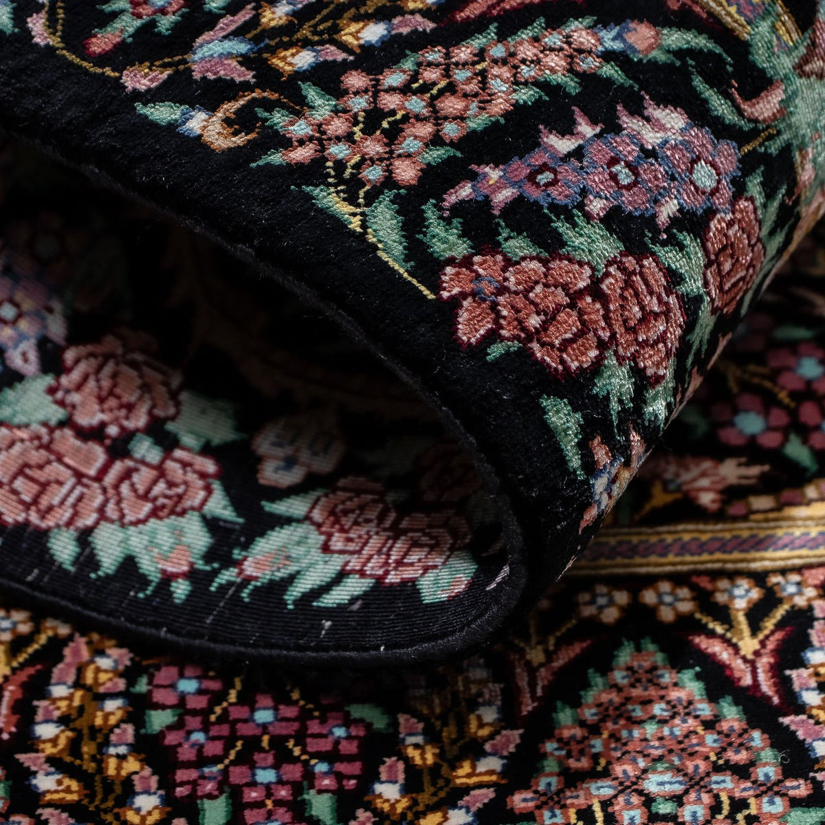 Perser Rug - Ghom - 85 x 61 cm - dark blue