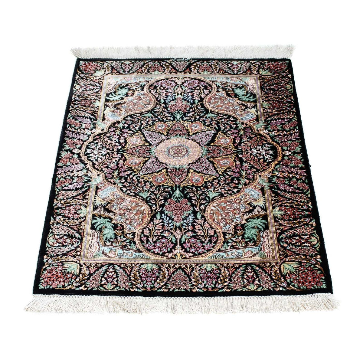 Perser Rug - Ghom - 85 x 61 cm - dark blue