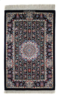 Perser Rug - Ghom - 98 x 61 cm - dark blue