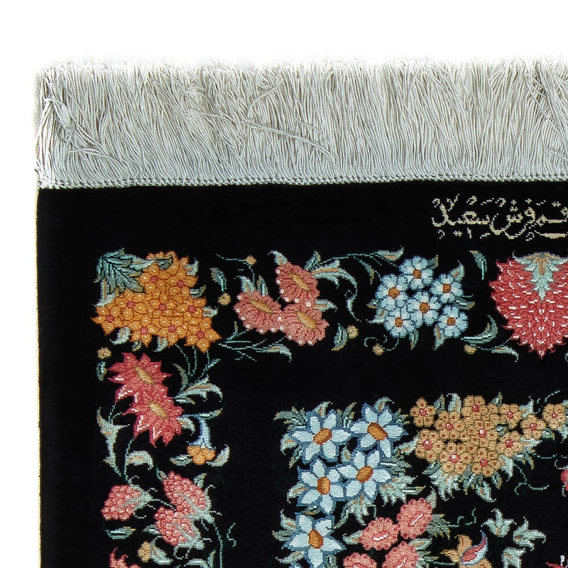 Perser Rug - Ghom - 89 x 60 cm - dark blue