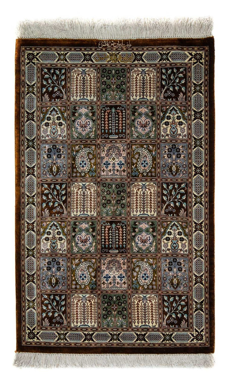 Perser Rug - Ghom - 92 x 57 cm - dark brown