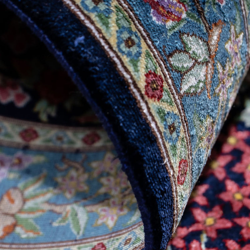 Perser Rug - Ghom - 96 x 57 cm - dark blue