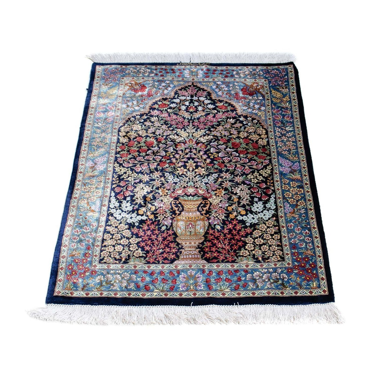 Perser Rug - Ghom - 96 x 57 cm - dark blue