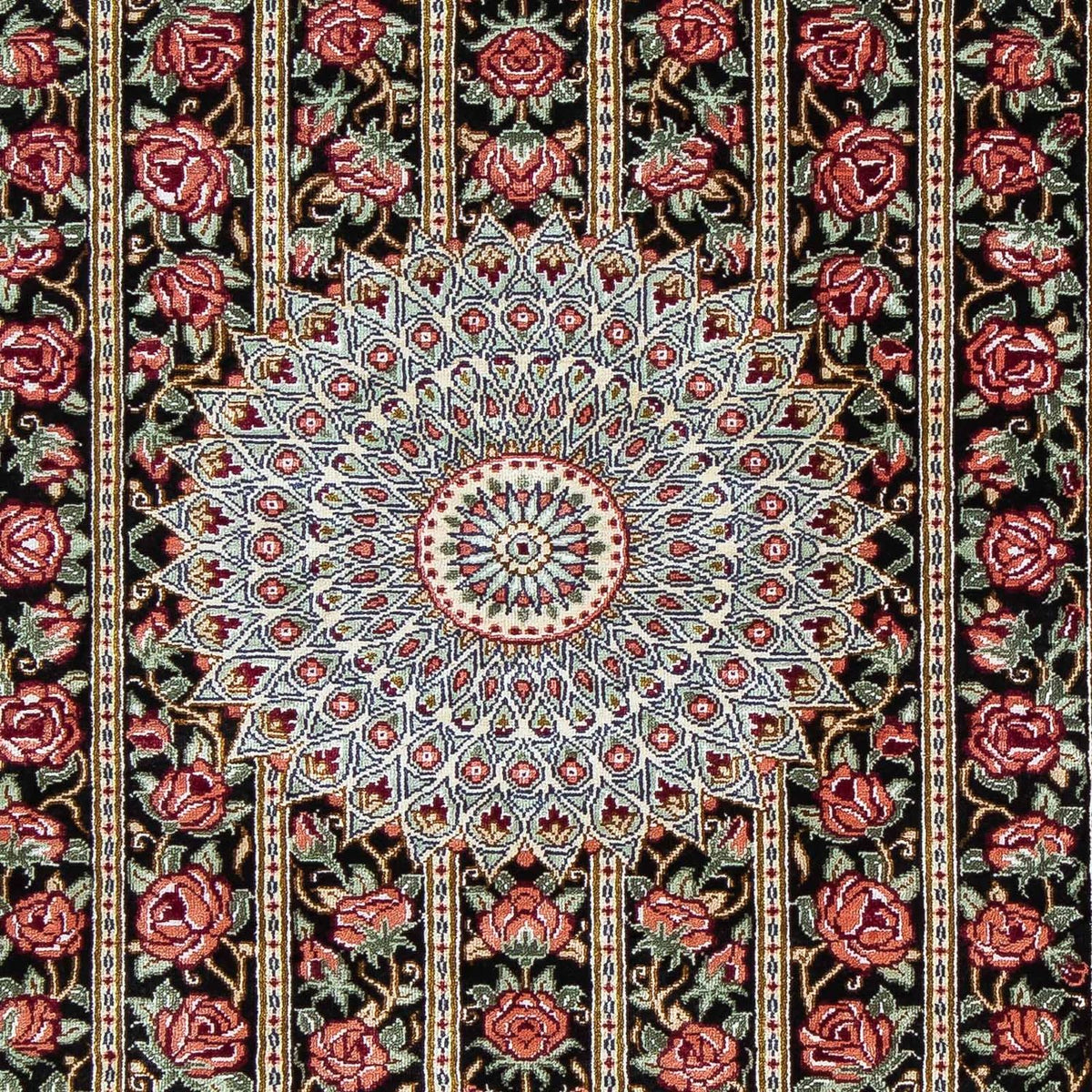 Perser Rug - Ghom - 78 x 57 cm - dark blue