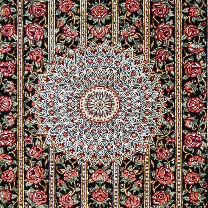 Perser Rug - Ghom - 78 x 57 cm - dark blue