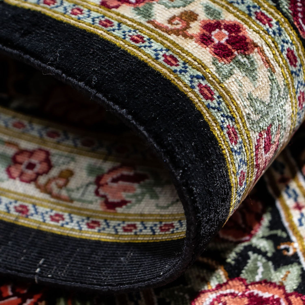 Perser Rug - Ghom - 78 x 57 cm - dark blue