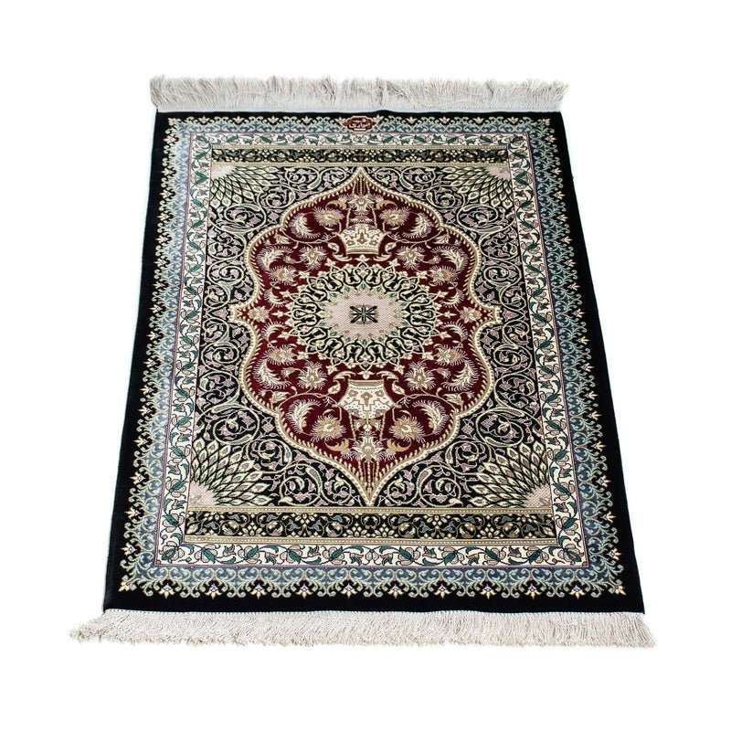 Perser Rug - Ghom - 94 x 58 cm - dark blue