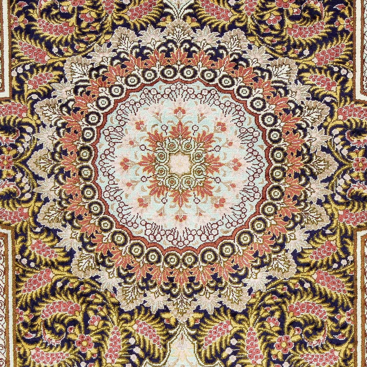 Perser Rug - Ghom - 93 x 59 cm - dark blue