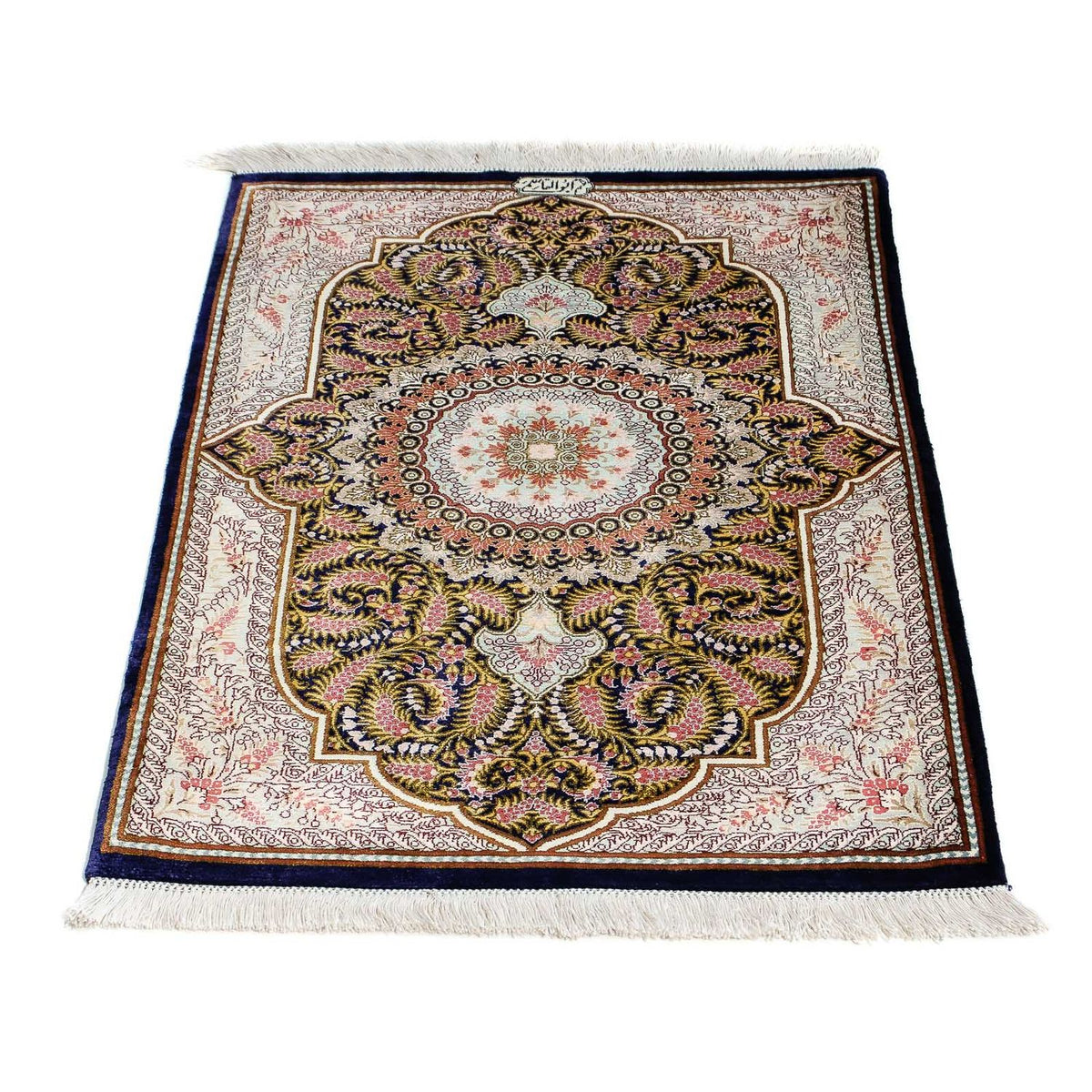 Perser Rug - Ghom - 93 x 59 cm - dark blue
