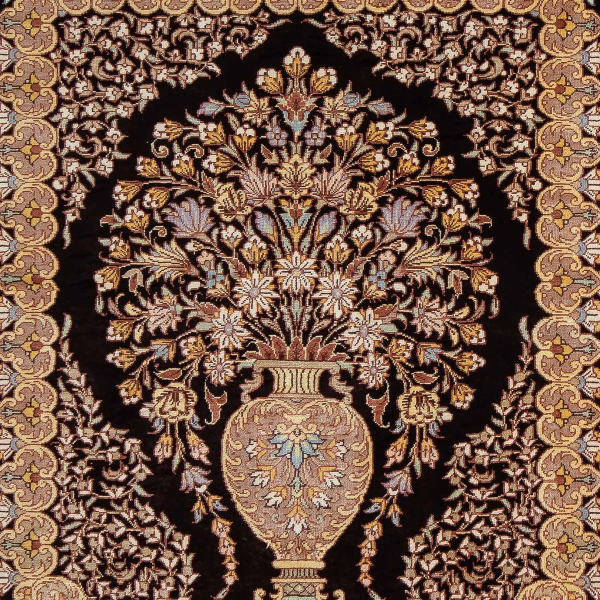 Perser Rug - Ghom - 90 x 61 cm - dark blue