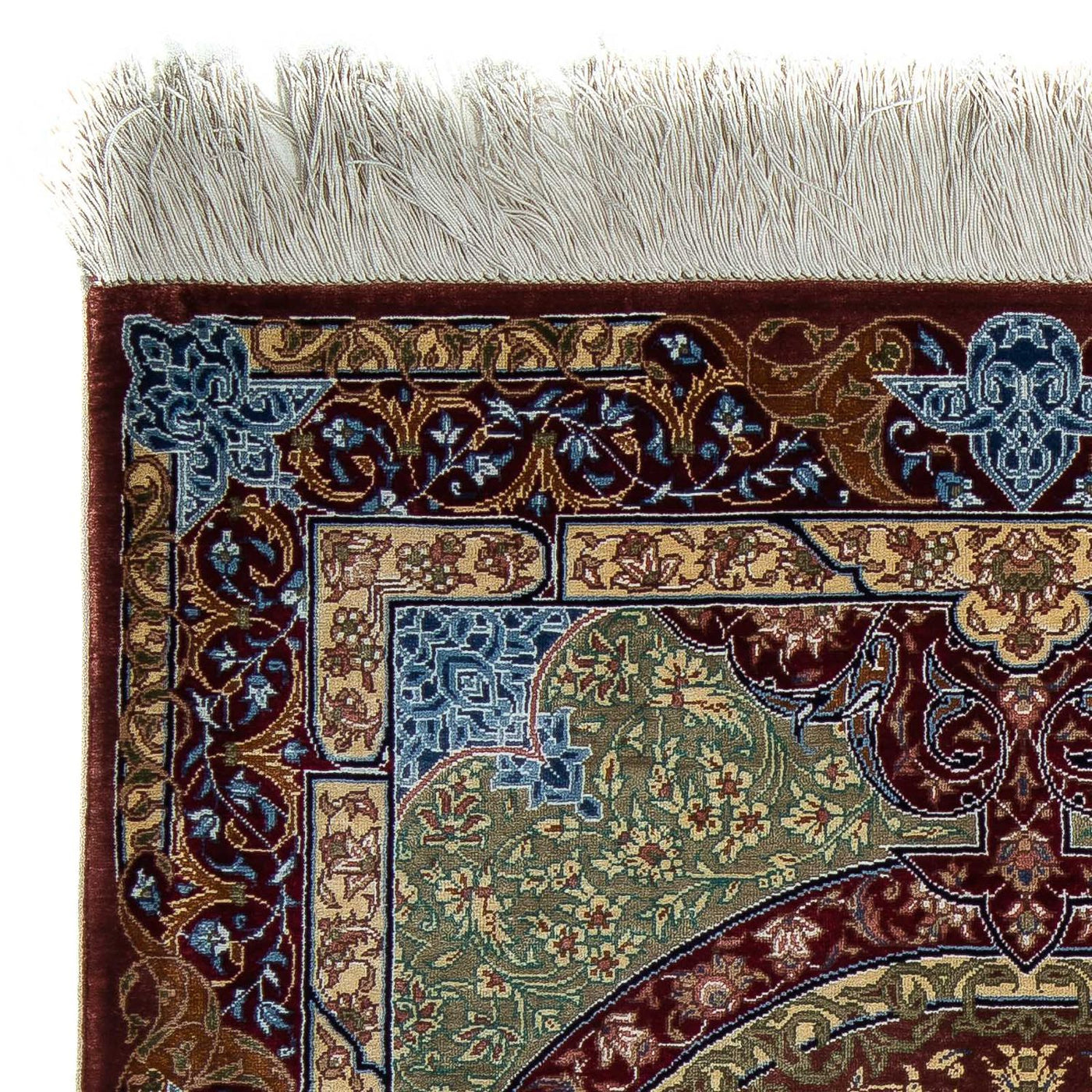 Qom Rug 90x61cm - Persian Rugs