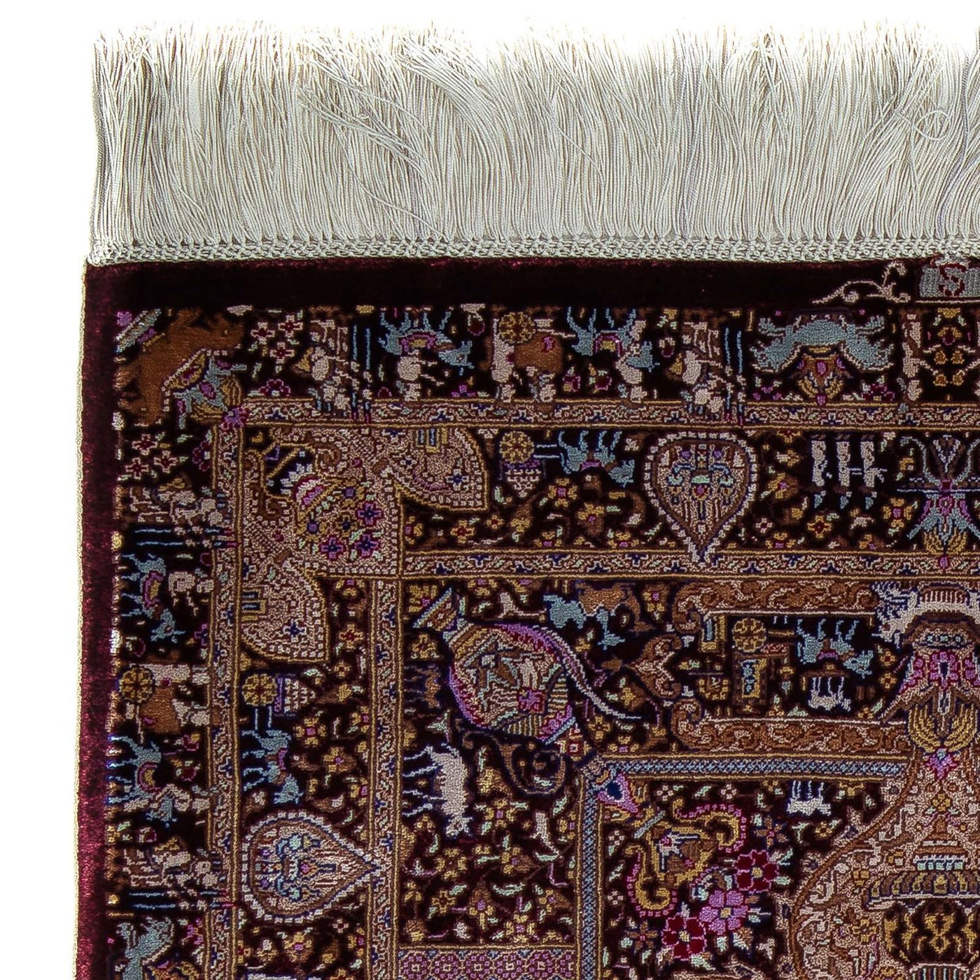 Qom Rug 90x62cm - Persian Rugs