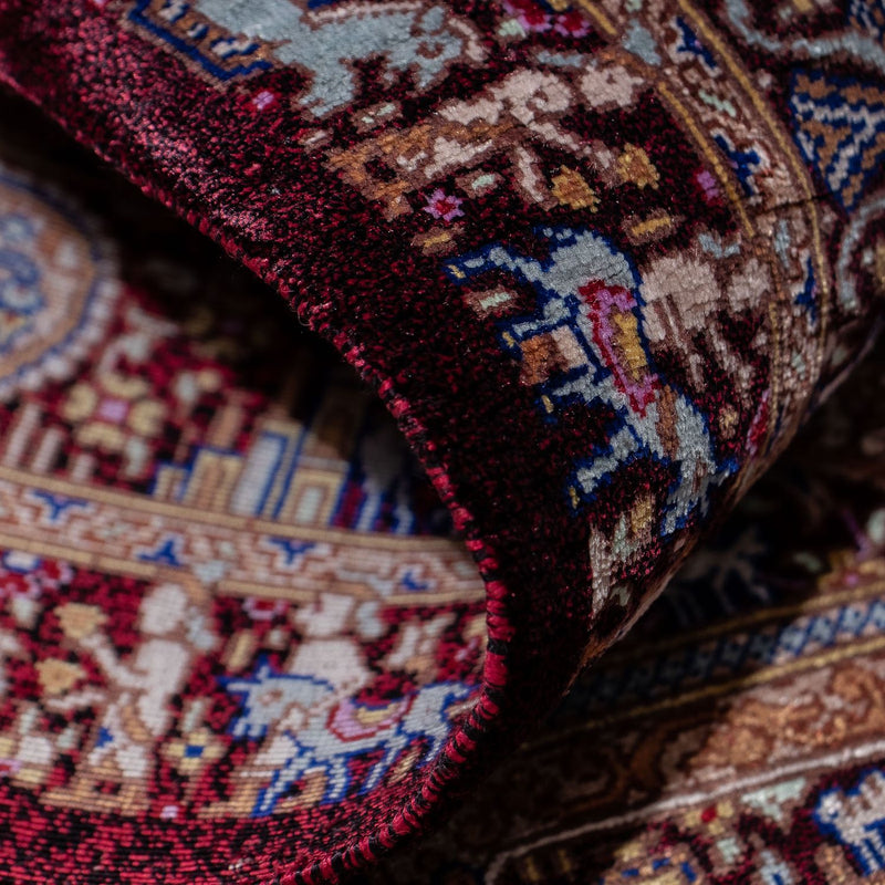 Perser Rug - Ghom - 90 x 62 cm - dark blue