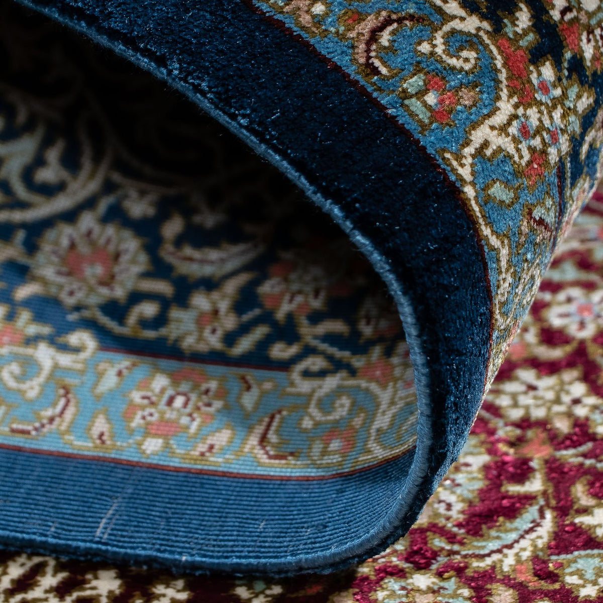 Perser Rug - Ghom - 89 x 59 cm - dark blue