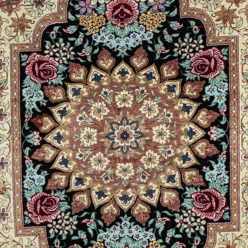 Perser Rug - Ghom - 89 x 59 cm - dark blue