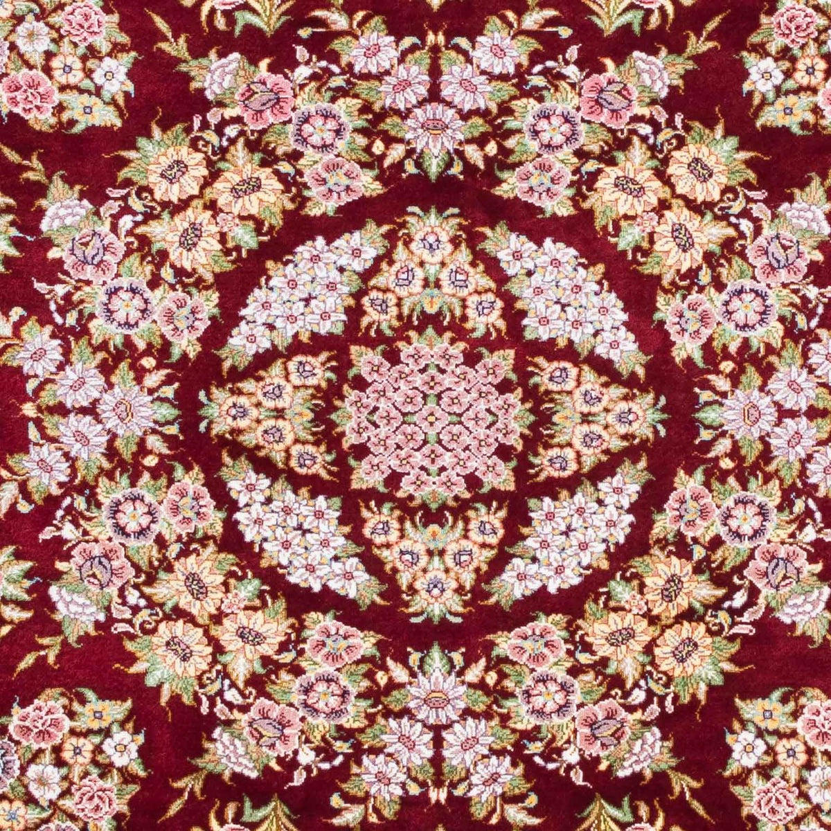 Perser Rug - Ghom - 122 x 85 cm - dark red