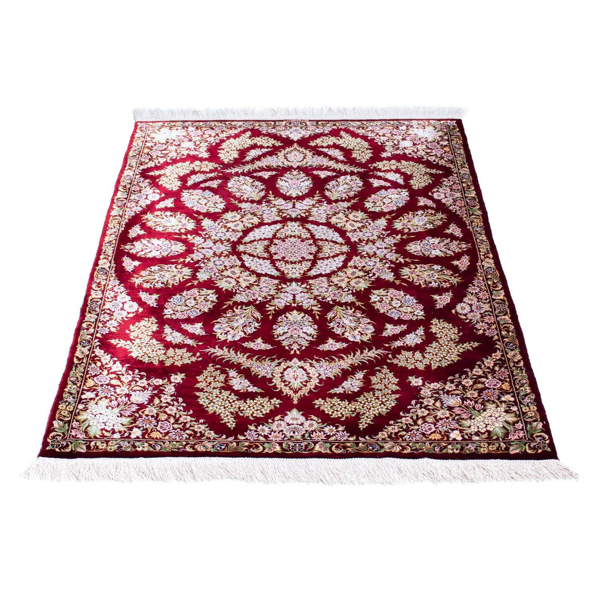 Perser Rug - Ghom - 122 x 85 cm - dark red