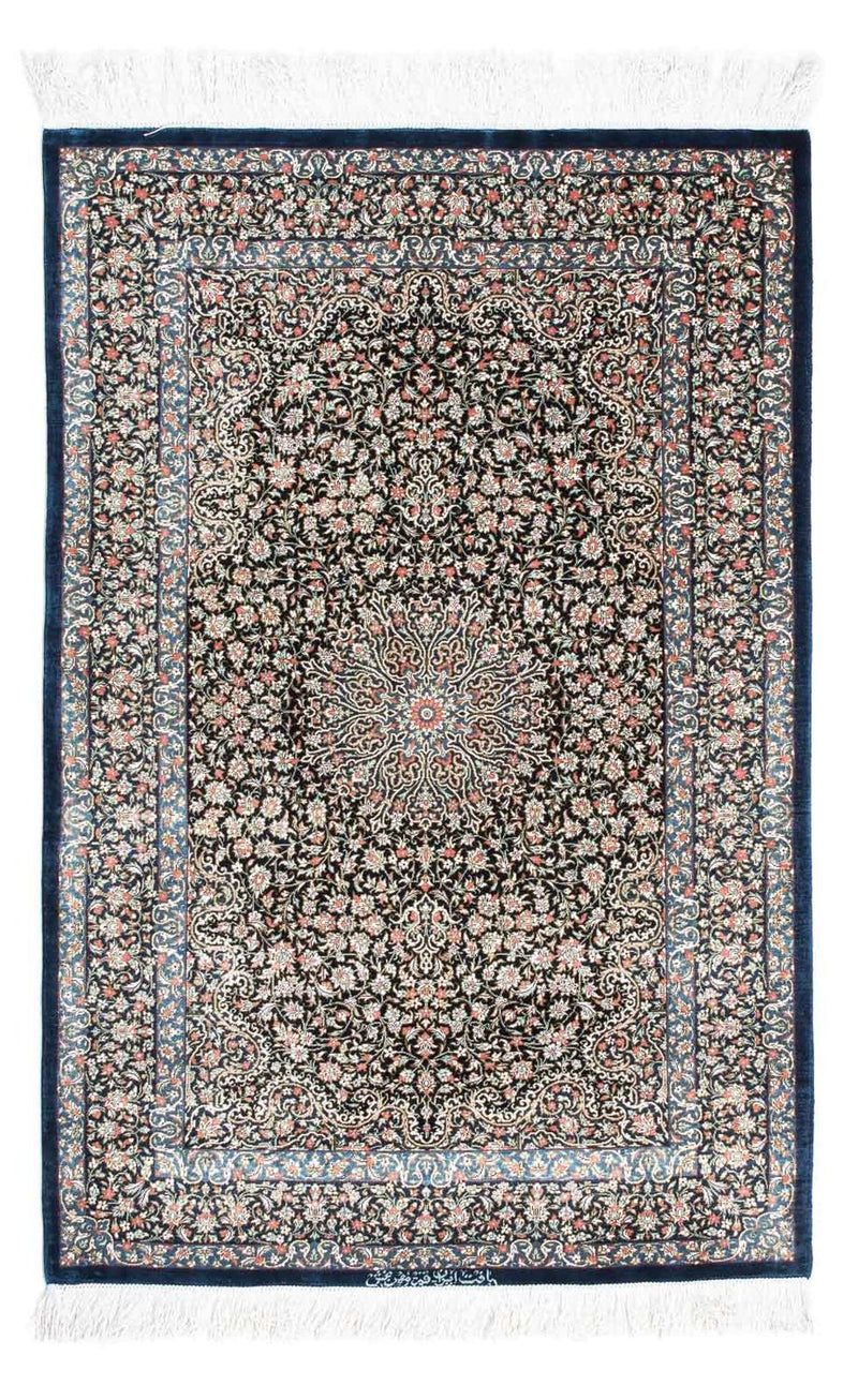 Perser Rug - Ghom - 119 x 79 cm - dark blue