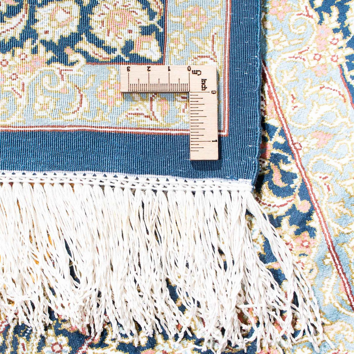 Perser Rug - Ghom - 118 x 78 cm - light blue